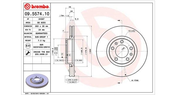 MAGNETI MARELLI Bremžu diski 360406018200